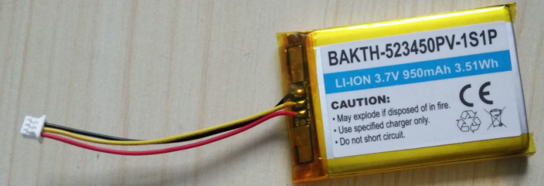 Venta caliente OEM BAKTH-523450PV-1S1P 3.7V 950MAH Polimador de litio Batería Battery Battery Battery para herramientas eléctricas