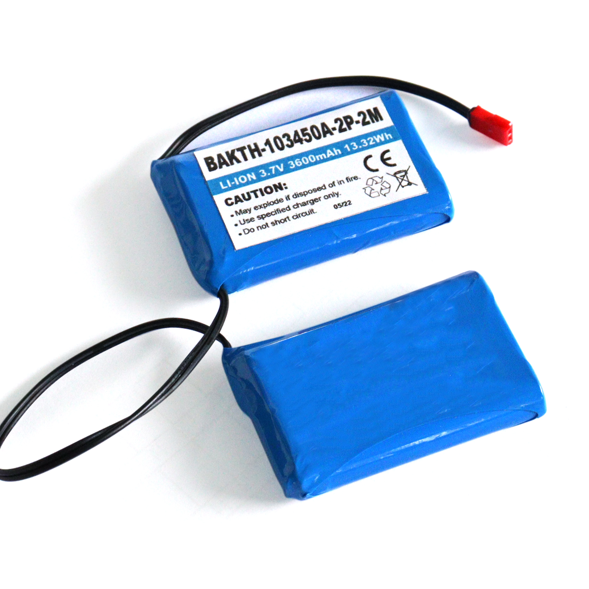 Venta caliente Batería de iones Li recargable 103450 2p 3.7V 3600mAh para electrodomésticos