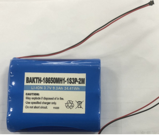 BAKTH-18650MH1-1S3P-2M 3.7V 9300MAH PRECIO DE Fábrica Batería de iones de litio Batería recargable Batería