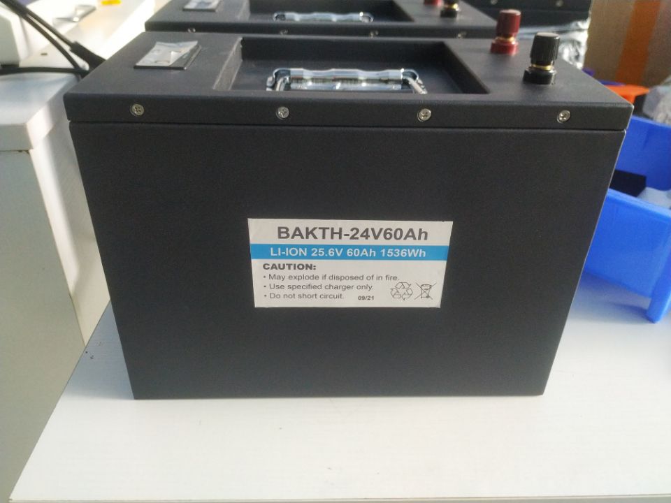 Paquete de baterías de iones de litio recargables de ciclo profundo 25.6V 60AH para herramienta eléctrica