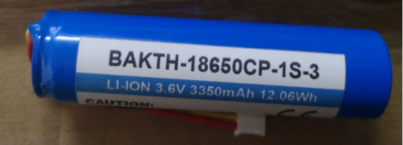 Precio de fábrica Alta capacidad BAKTH-18650CP-1S-3 3.7V 3350MAH Batería de iones de litio Batería recargable Batería para flash Harbor Freight