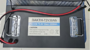 Batería personalizada Bakth-72V30A Precio de fábrica Batería de iones de litio Batería recargable Batería