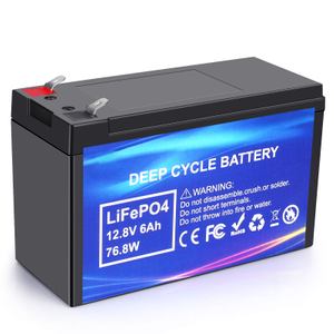 Batería Lifepo4 recargable de ciclo profundo 12.8V 6AH para electrodomésticos