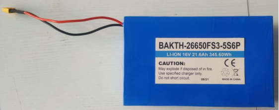 Batería de ciclo profundo personalizado BAKTH-26650FS3-5S6P 16V 21.6AH Price de fábrica LiFePo4 Packle de batería recargable para almacenamiento en el hogar