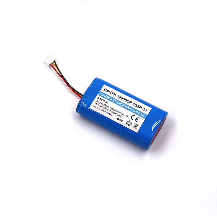 Batería de iones de litio recargable personalizada 18650 3.6V 6400AH para electrodomésticos